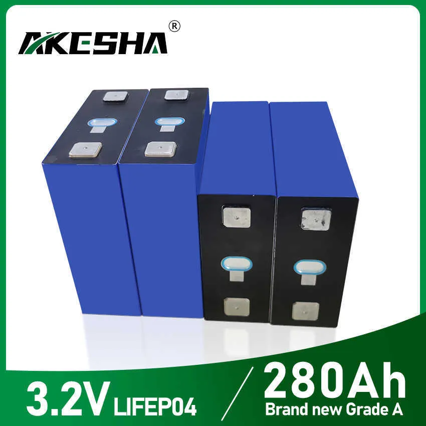 Den nya LifePo4 280AH Batteriets laddningsbara litiumj￤rnfosfat DIY 12V 48V 72V Batteripaket Solsystem Yacht EV Cart