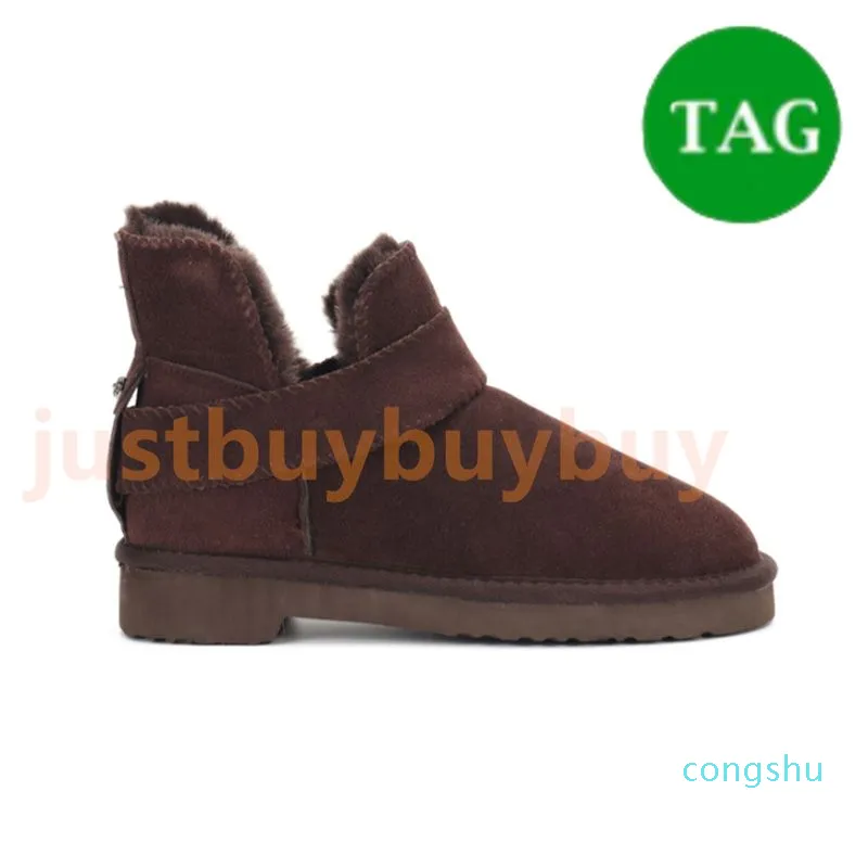Hot McKay Fixed Strap Suede Ankle Boots Grey Chestnut Bordeaux Black Australia Fashion Women Men Sheepskin Shearling Plush Warm Boot Designer Booties EUR 34 43 From 51 91 DHgate