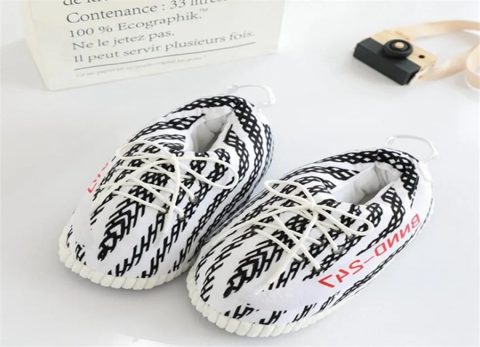 Winter warm slippers women home slippers ladies fashion slide striped plaid house flat shoes female big 3543 one size2933222