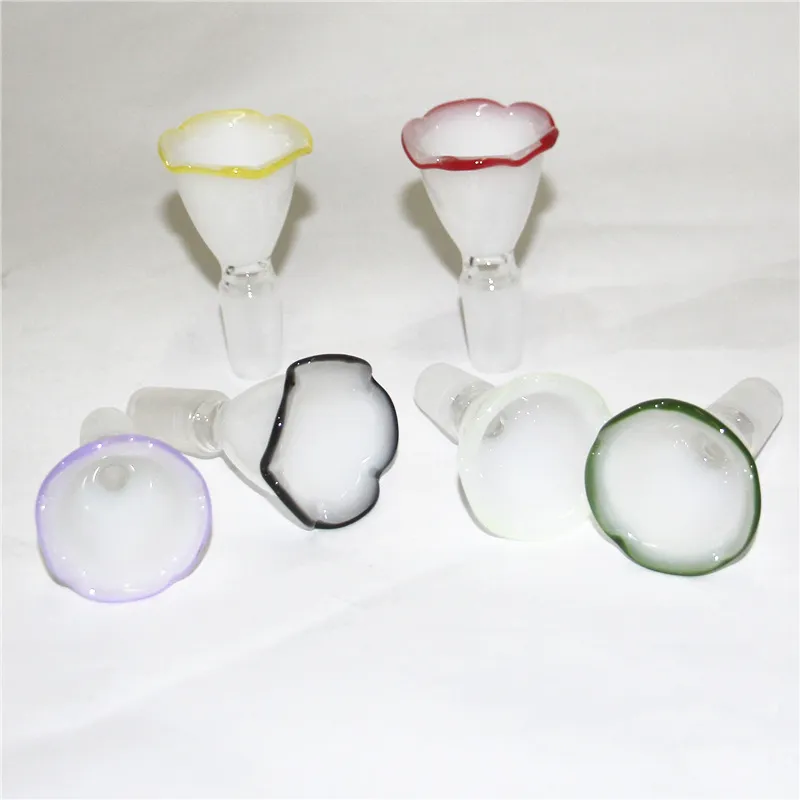 Hookah Wig Wag glazen kom met handvat kleurrijke 14 mm 18 mm bong kommen tabakskom stuk roken accessoires voor bongs