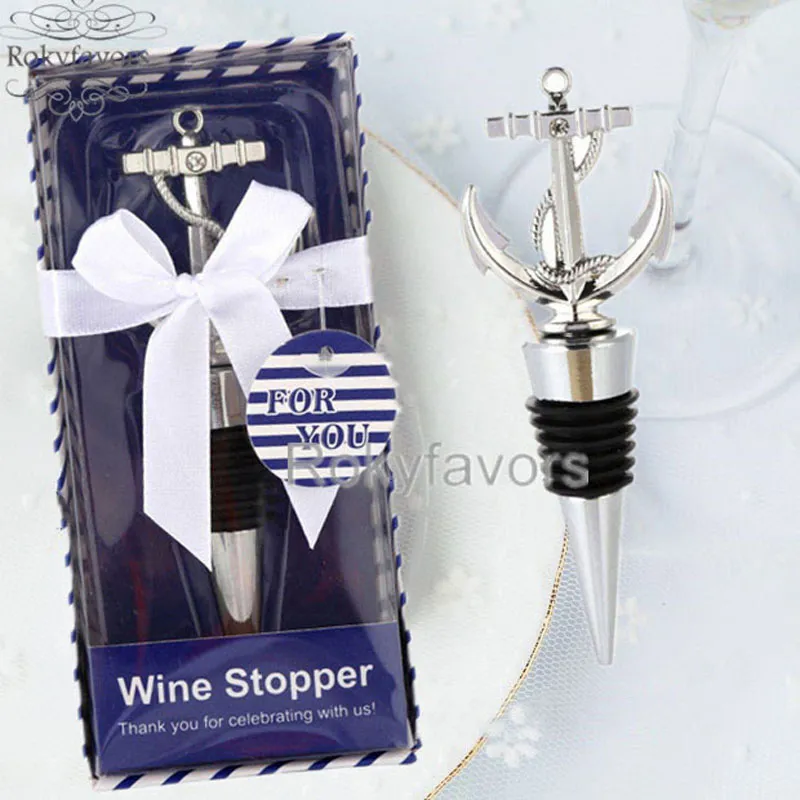 20 pièces bouchon de bouteille d'ancre faveurs de mariage thème nautique douche nuptiale mer fête événement souvenir anniversaire cadeaux idées