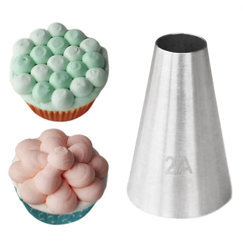 10 Boquillas Redondas De Acero Inoxidable Para Decorar Pasteles Y Cremas