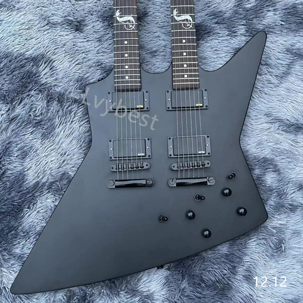 Lvybest Electric Guitar Double Neck Custom James Hetfield Jh Es Ex