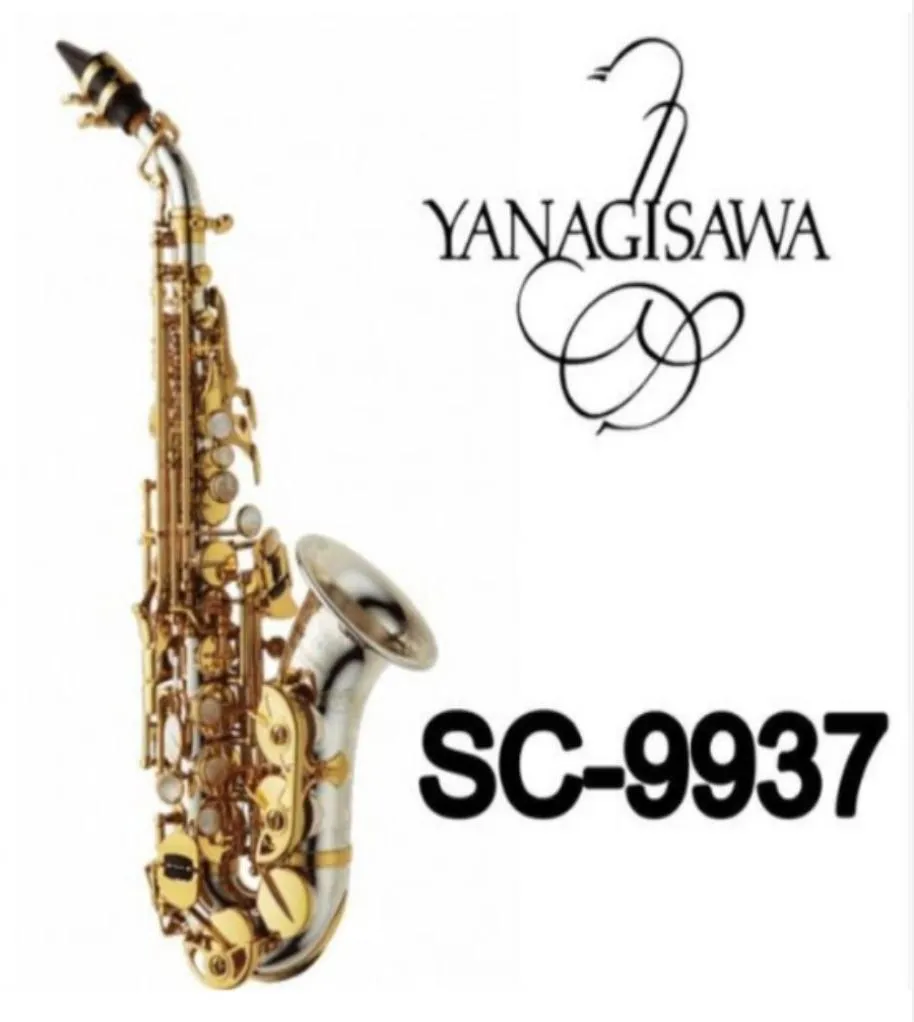 New Brands YANAGISAWA Curved Soprano Saxophone SC9937 Silvering Brass Sax Mouthpiece