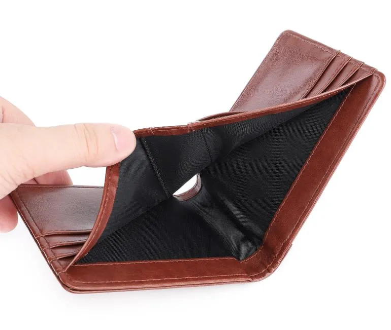 Party Favors Sublimation Blank PU Double Side Foldable Men Clutch Hot thermal transfer Wallet printing purse SN4265