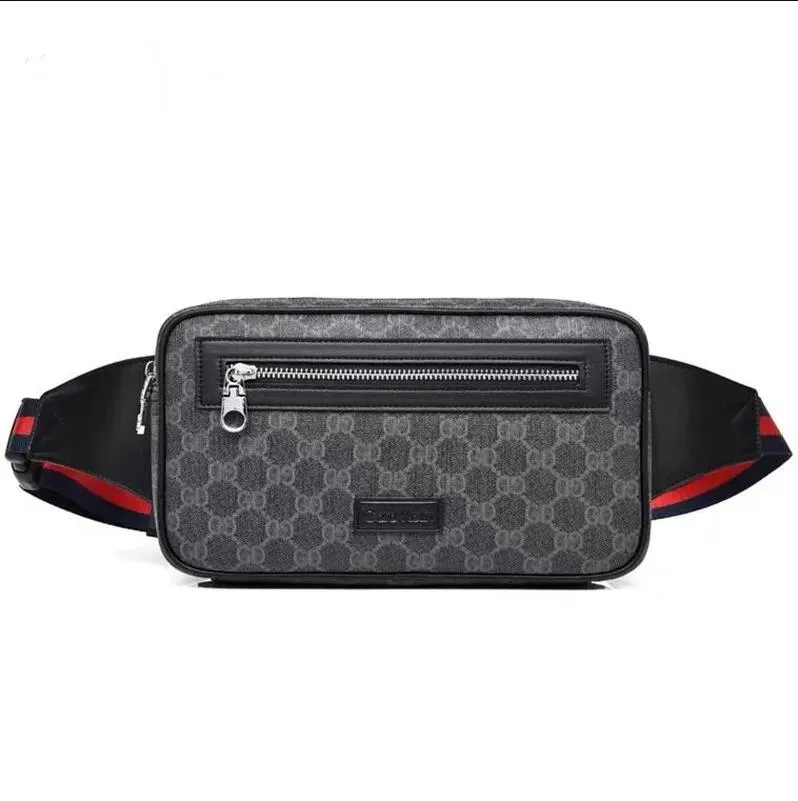 2023 Hommes sacs en cuir Unisexe Hommes Femmes en cuir Sport Runner Fanny Pack Ventre Taille Bum Sac Fitness Running Ceinture Jogging Pouch Grille arrière