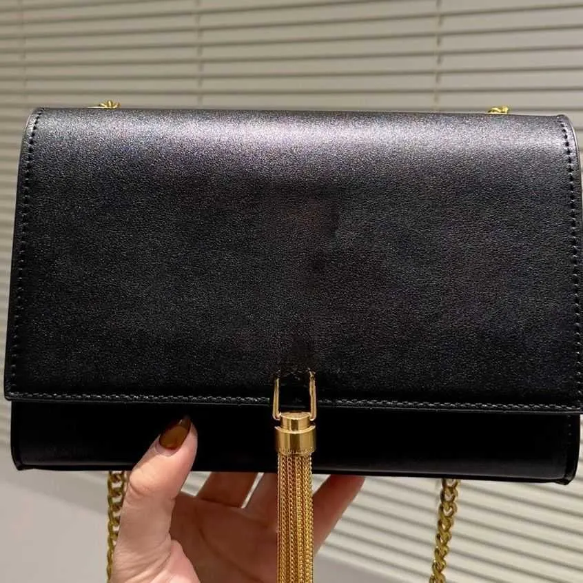 Luksusowa torebka torebka Niki torebka Siant Paris Designer LOURENT Luksusowy łańcuch Tassel Damski ramię skórzana retro Lady Purse J4B6