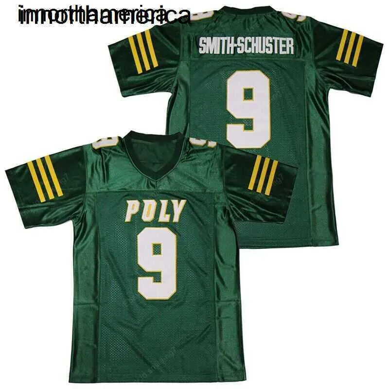 Custom Retro JuJu Smith Schuster 9 High School Football Jerseys Sewn