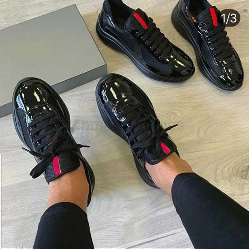 Scarpe da uomo in pelle nera piatte sportive comode in rete con lacci casual sneakers casual da esterno da uomo scarpe da ginnastica da corsa