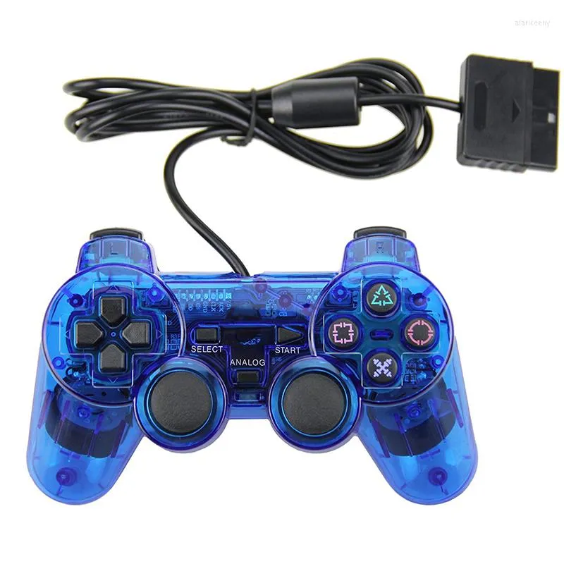 ゲームコントローラ有線接続ゲームパッド PS2 ダブル振動コントローラデジタルジョイパッド 2 抗汗アンチスリップ
