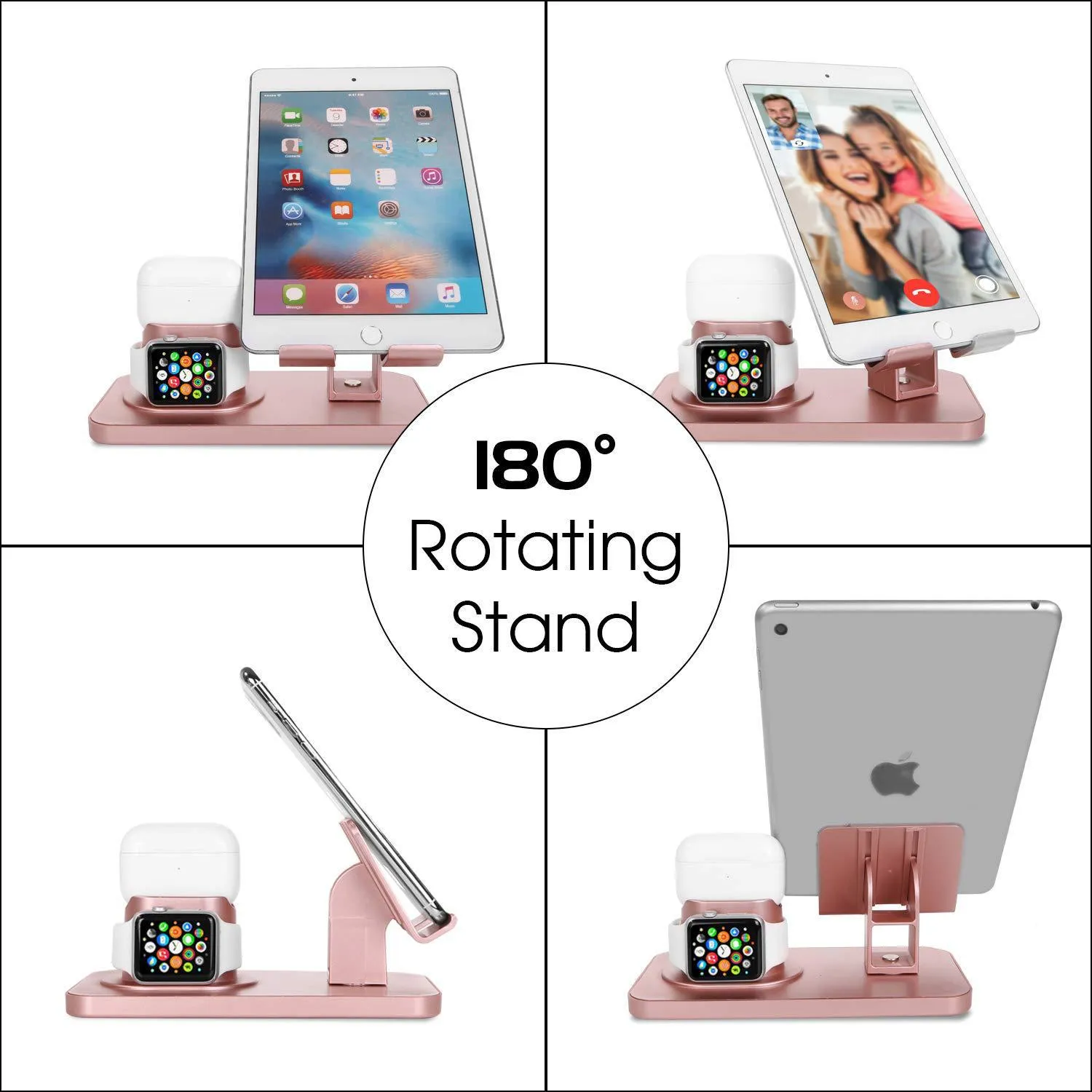 3 in 1 Charging Stand Universal Charger Dock Station Compatible for Airpods Apple Watch iPhone 14 13 12 11 SE2 XSMax XR 8 7 6S Plus iPad