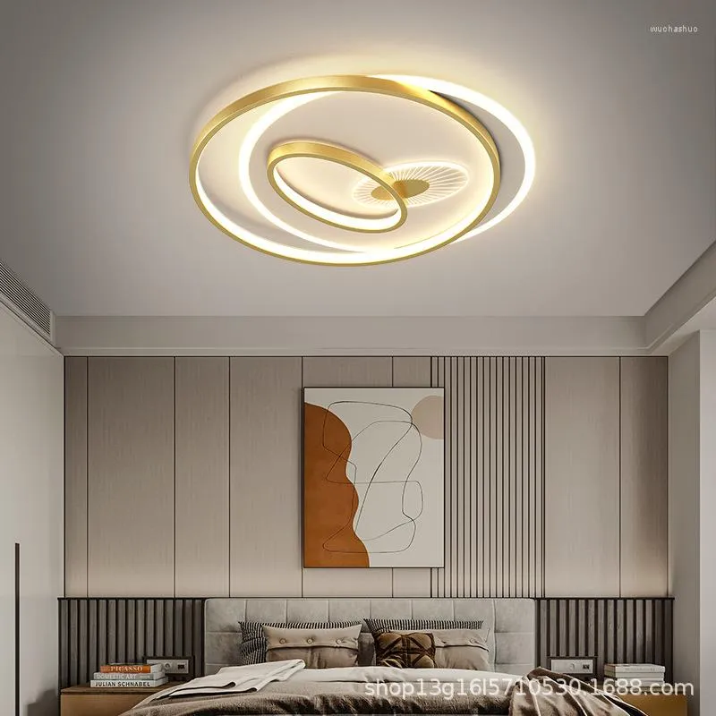 Światła sufitowe Nowoczesny styl Produkt Lampa Lampa domowa główna sypialnia pokój Prosty kreatywna osobowość oświetlenie złoty połysk