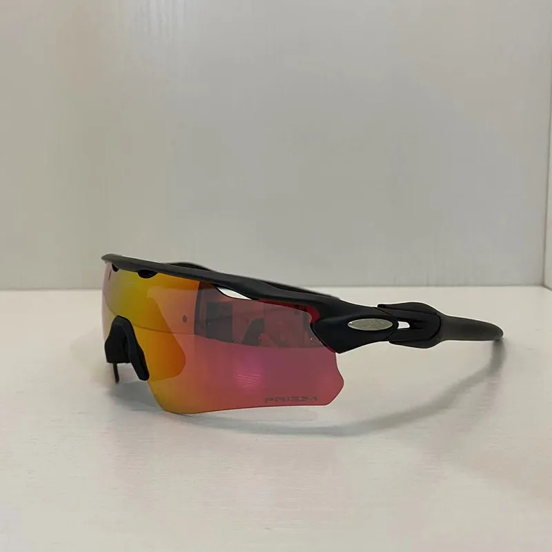 Cykel solglasögon UV400 Polariserad svart lins Cycling Eyewear Sports Riding Glasses MTB Bicycle Goggles With Case for Men Women EV Path