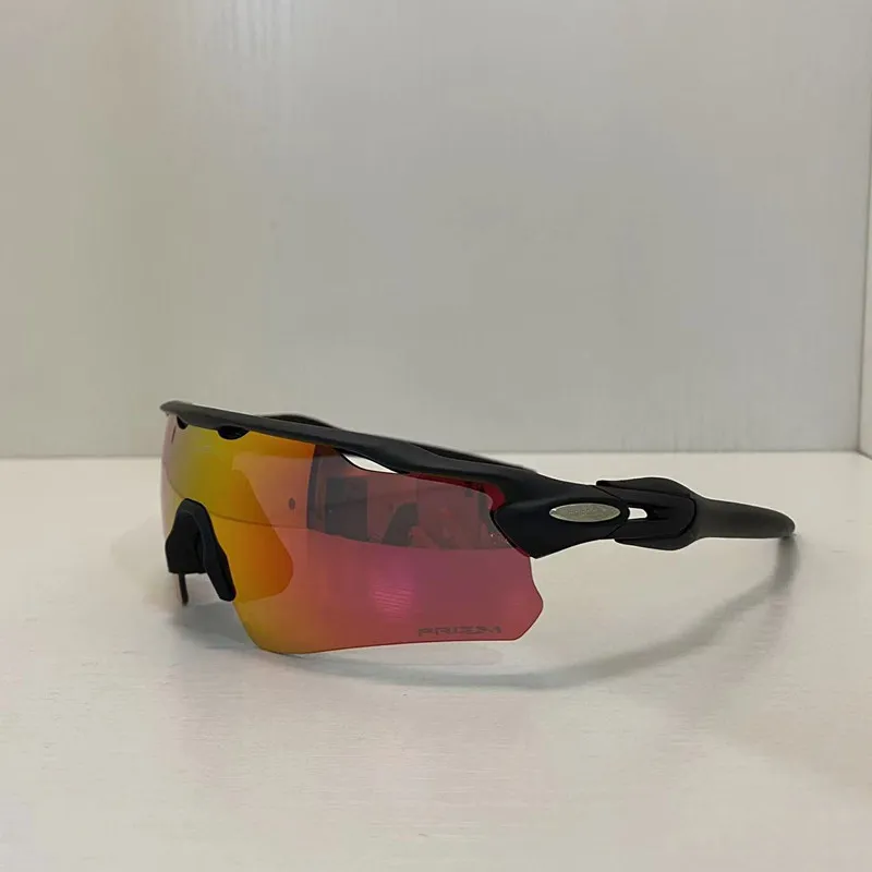 Geardeangloow Polarisierte Fahrradbrille | UV400 Schutz | Sport Sonnenbrille Schwarz