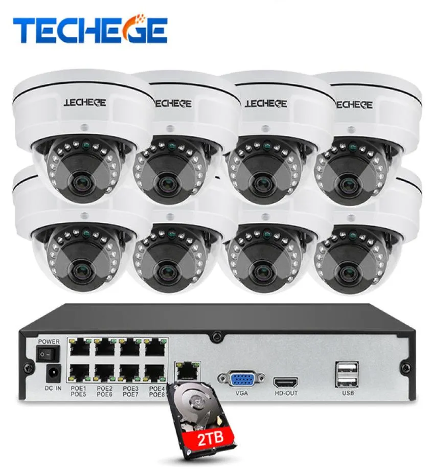 8CH 1080P POE NVR Video Surveillance Camera System 2MP HD Network IP Camera Weatherproof Vandalproof CCTV NVR System9482363