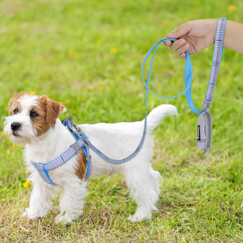 Dog Collars Leashes Cute Dog Harness Adjustable Nylon Pet Puppy