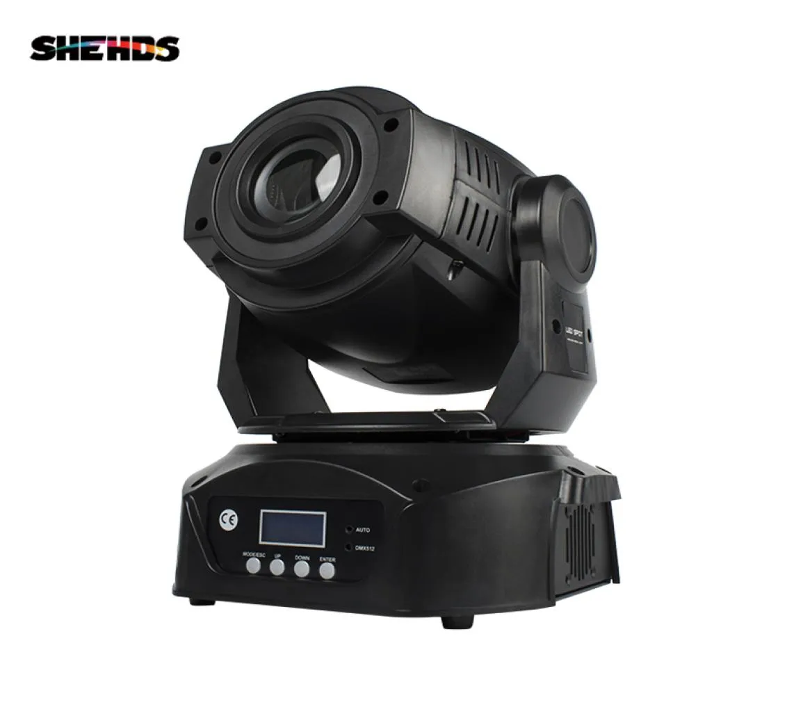 Shehds LED 90W Spot Moving Head Lighting 6 Prismor DMX Control Gobo Strobe Lamp för Disco DJ Party Stage Lights Equipment Fast Ship4817784