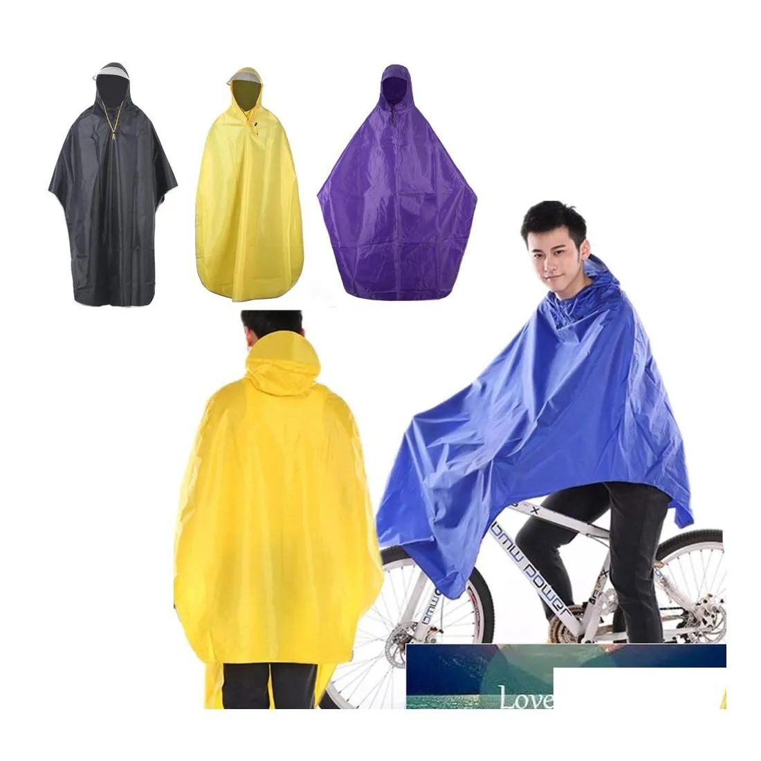 Regenjassen fietsen fiets waterdichte regenjas voor vrouwelijke mannen hap met hap met heren motor regenjas oxford fietsen poncho jassen drop levering otd7d