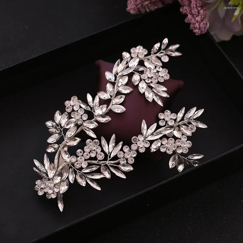 Headpieces HP271 Wedding Hair Accessories Bridal Luxury Silver Band Dress For Party Clips Women Bride Headdress