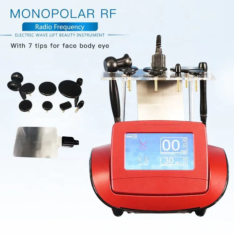 Professionele draagbare monopolaire RF CET RET -machine RF Monopolar voor huidverstrakking gewichtsverlies Vetreductie