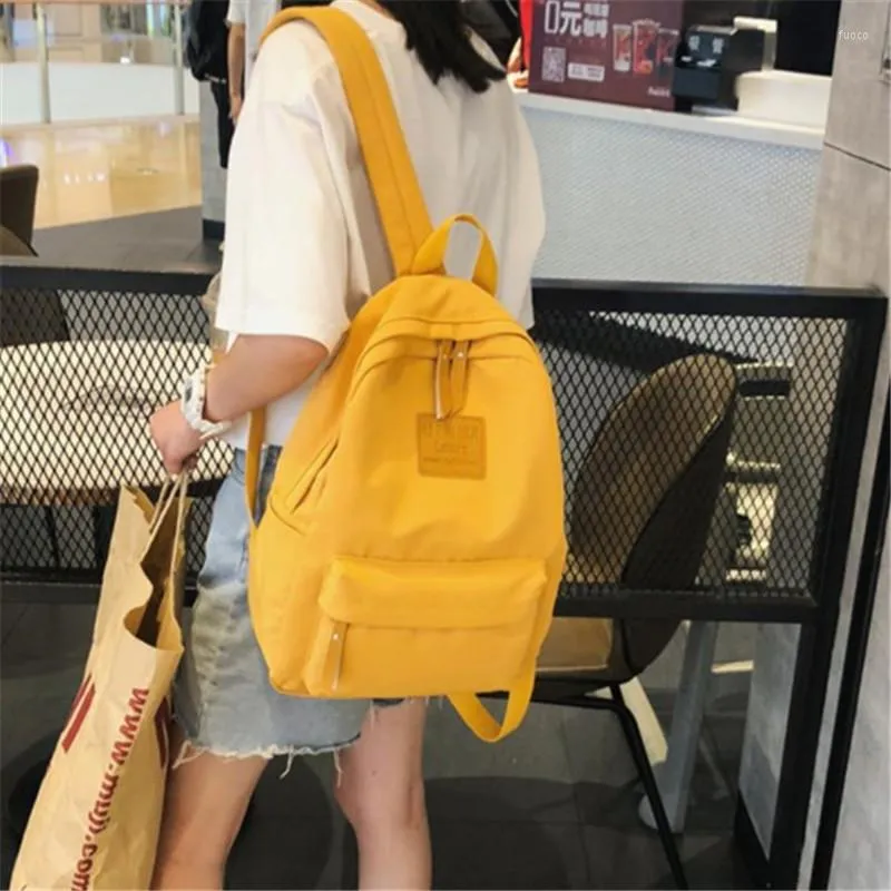 حقيبة تحمل على الظهر أزياء ماء نايلون نساء أنثى أسود Bagpack for Leisure Teenager Girls School Bookbag Lady Facs