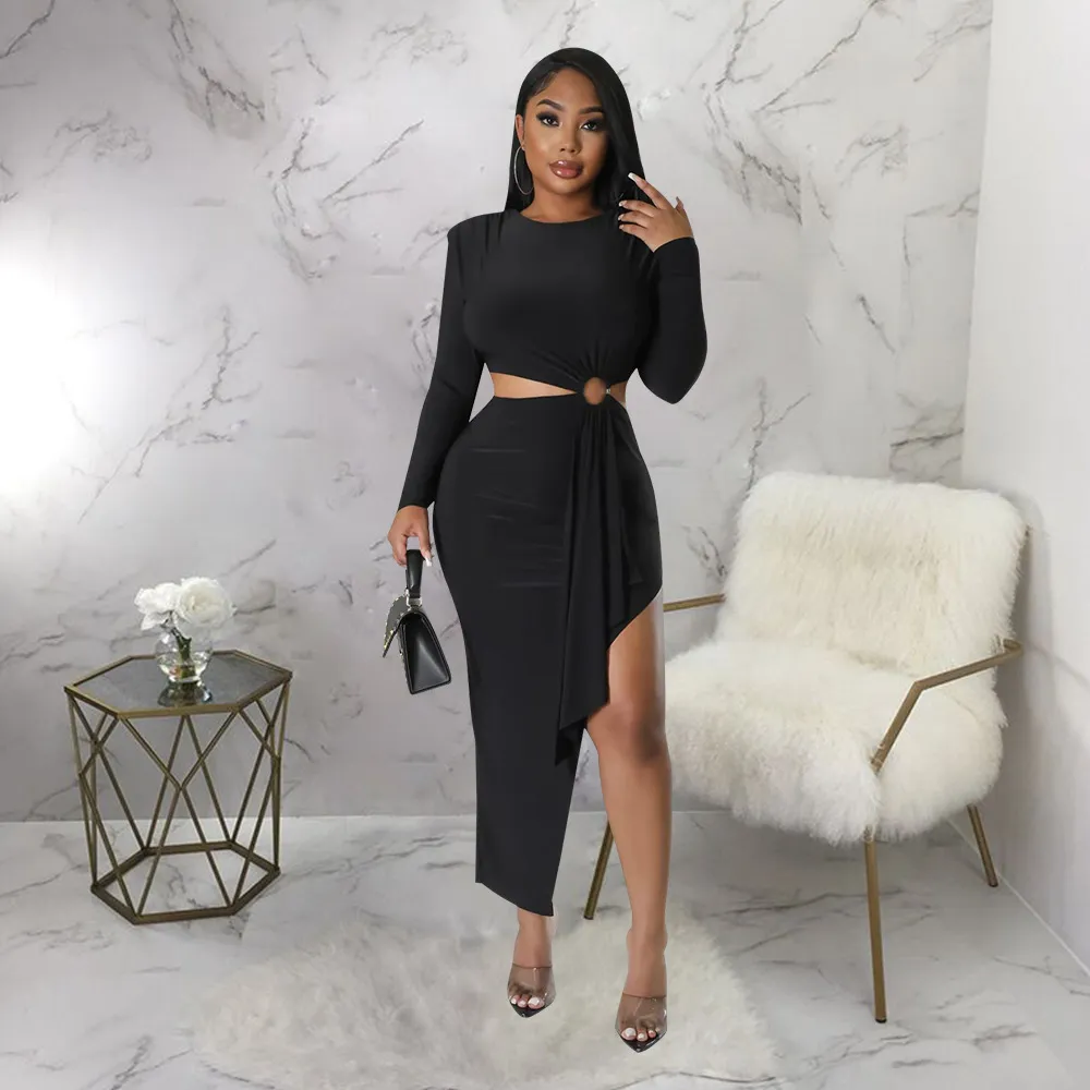 bodycon knee length party dresses Black Stretch Sparkles Sequined One Sleeve Bodycon Party Dress Padded Knee Length Sexy Night Club Midi Dress Burgundy
