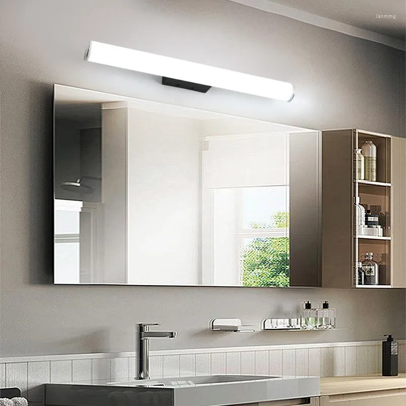 Duvar lambası daha uzun LED ayna ışığı AC 90-260V Modern Kozmetik Makyaj Alüminyum Banyo Aydınlatma Kapalı Açık Su geçirmez Işıklar