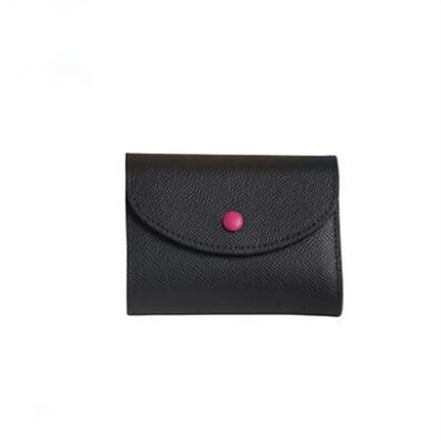 Prawdziwa skórzana moneta Rosalie Tourse Mini Pochette Designer Women Compact Key Monety Card Accessoires Emilie Sarah Victorine Portfel z 224D