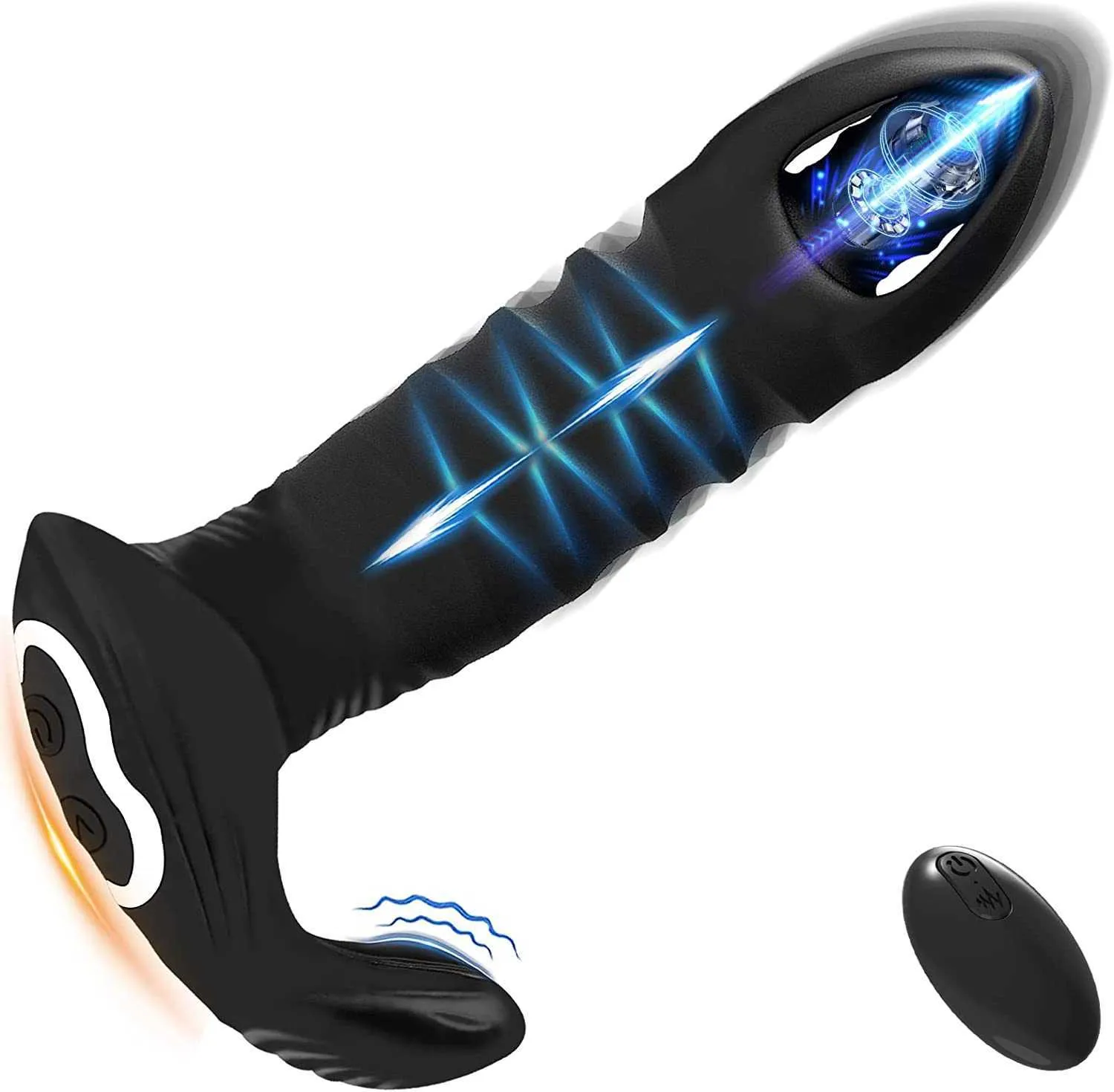 Sexleksak som driver prostata mifana massager anal vibrator med 7 vibrationslägen 3 hastighet rumpa pluggstimulator g-spot cdrk