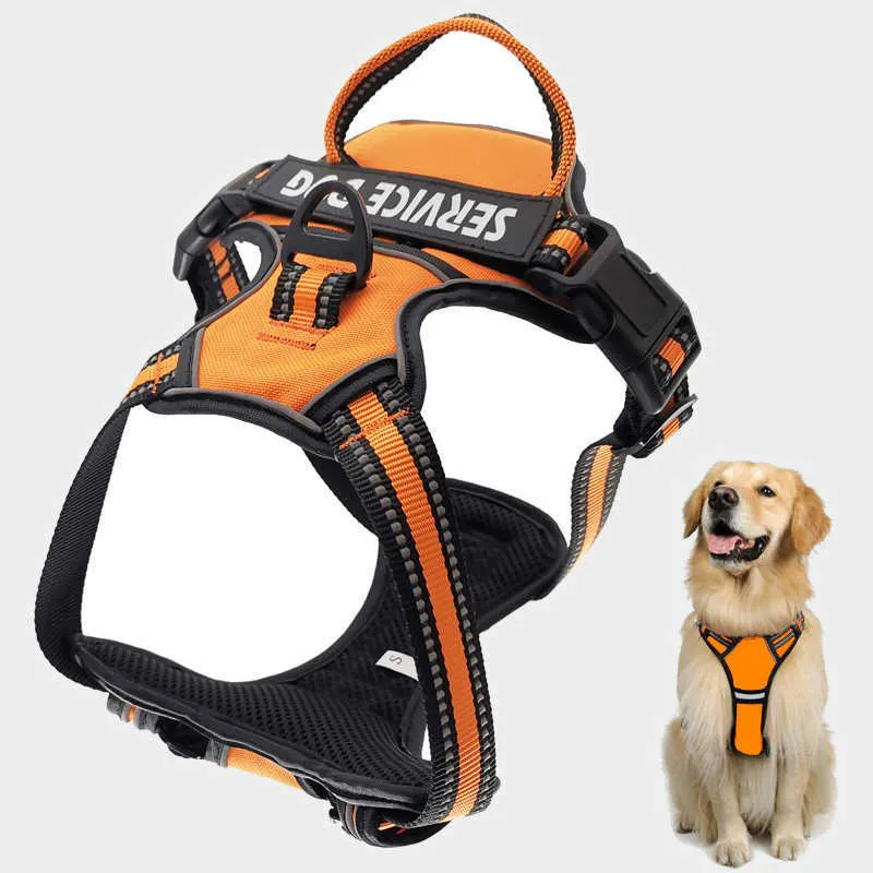 Collari per cani Guinzagli Pettorina per cani in nylon per cani di taglia grande No Pull Collari per nomi di animali domestici Cintura toracica regolabile per passeggiate all'aperto Bulldog Accessori per cani da compagnia T221212