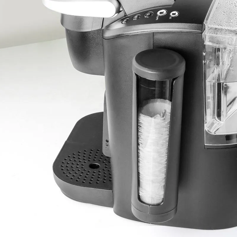 Kaffefilter Cup Dispenser med 50x pappersfilterhållare för kökshem