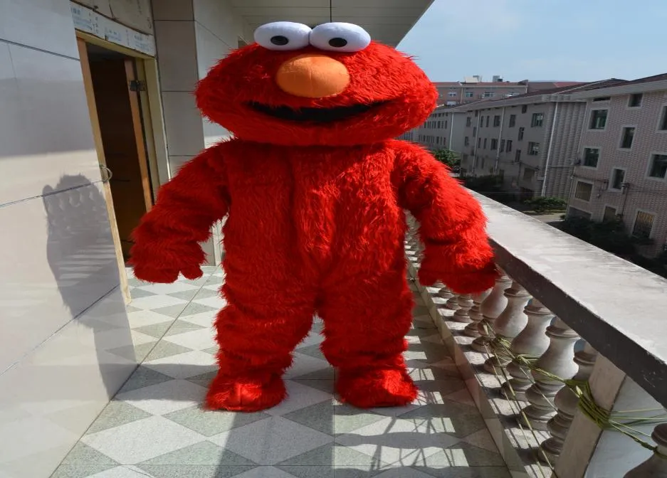 Disfraz de mascota de Elmo de alta calidad Tamaño de adulto