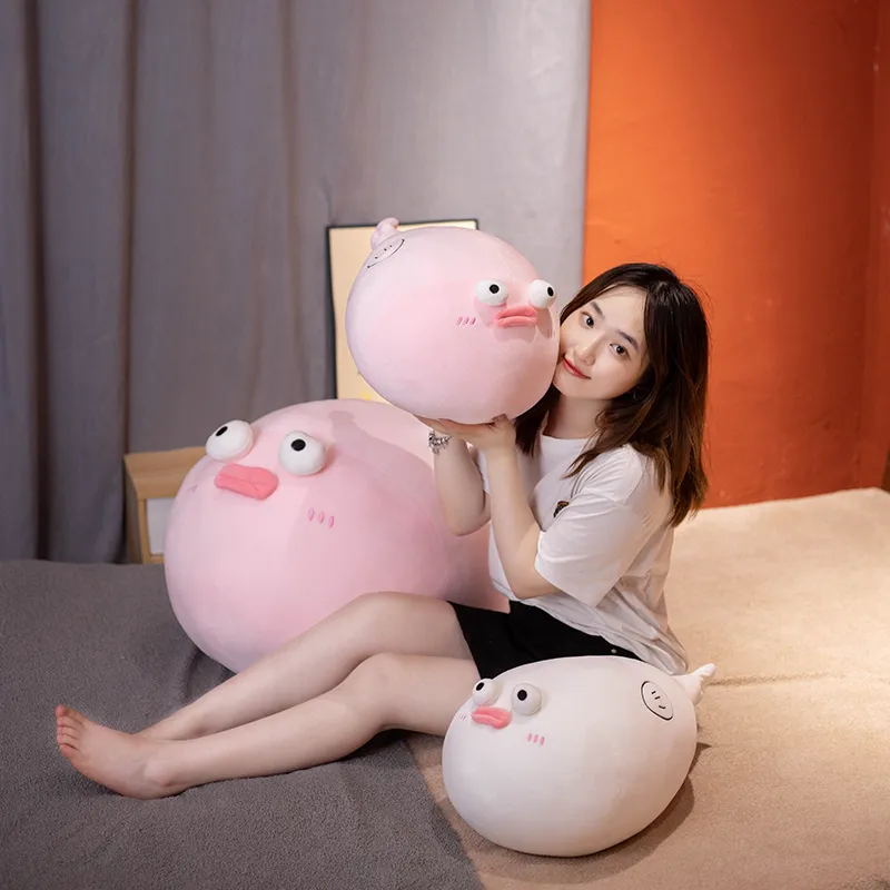 1pc 30-70cm kawaii 통통한 수 봉구 복어 장난감 박제 동물 소파 쿠션 편안한 인형 어린이 잠자는 베개