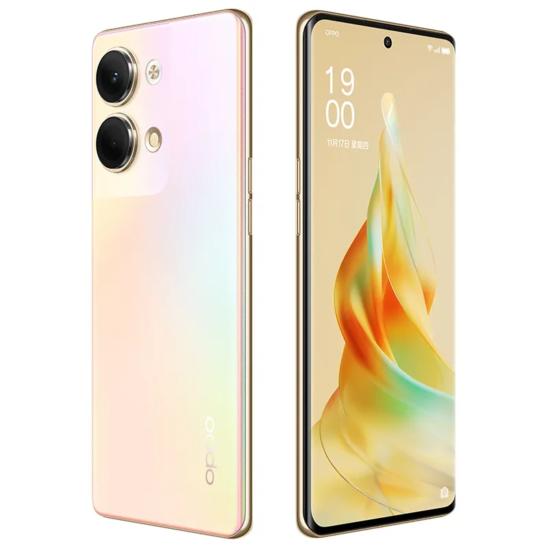 Téléphone portable d'origine Oppo Reno 9 5G intelligent 12 Go de RAM 256 Go 512 Go de ROM Octa Core Snapdragon 778G 64MP NFC Android 6.7 "120Hz AMOLED plein écran ID d'empreintes digitales visage téléphone portable