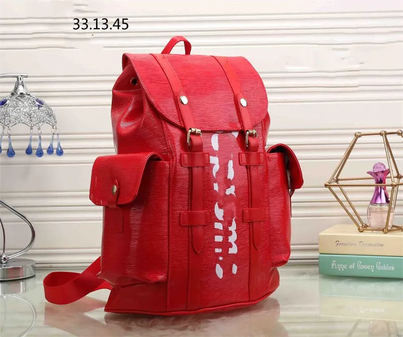 디자이너 Christopher Backpacks Knapsack L Book Bags Mens 여성 대용량 등산가 가방 트렌드 서류 가죽 편지 가죽 여행 학교 주머니 대 배낭