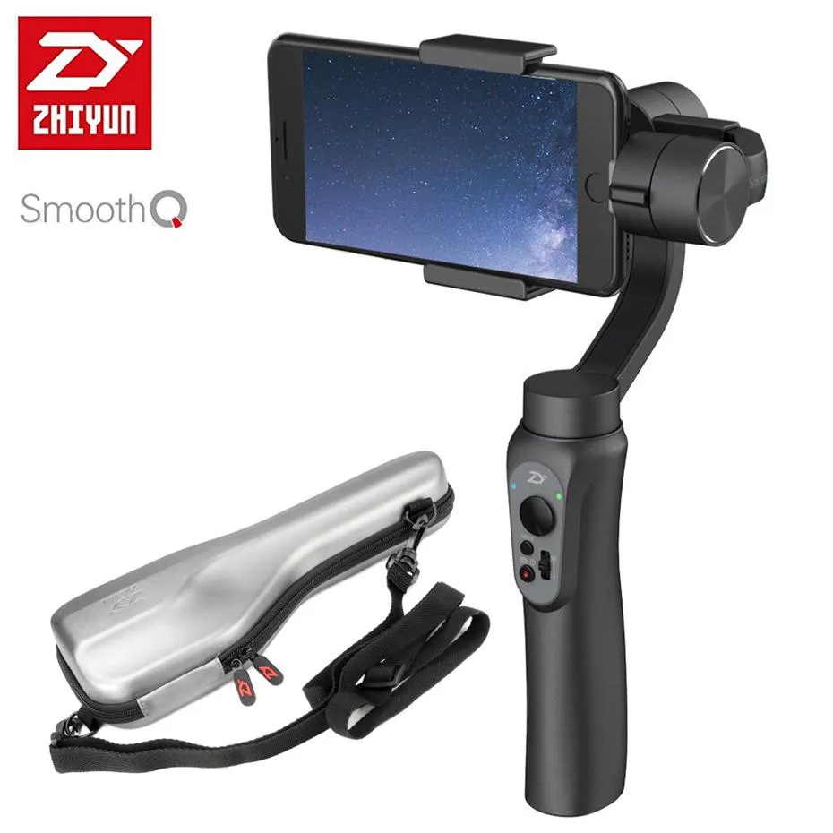 SMOOTH Q 3-Axis Handheld Gimbal Portable Stabilisateur ou avec télécommande pour Smartphone Contrôle sans fil Vertical Shoot2403