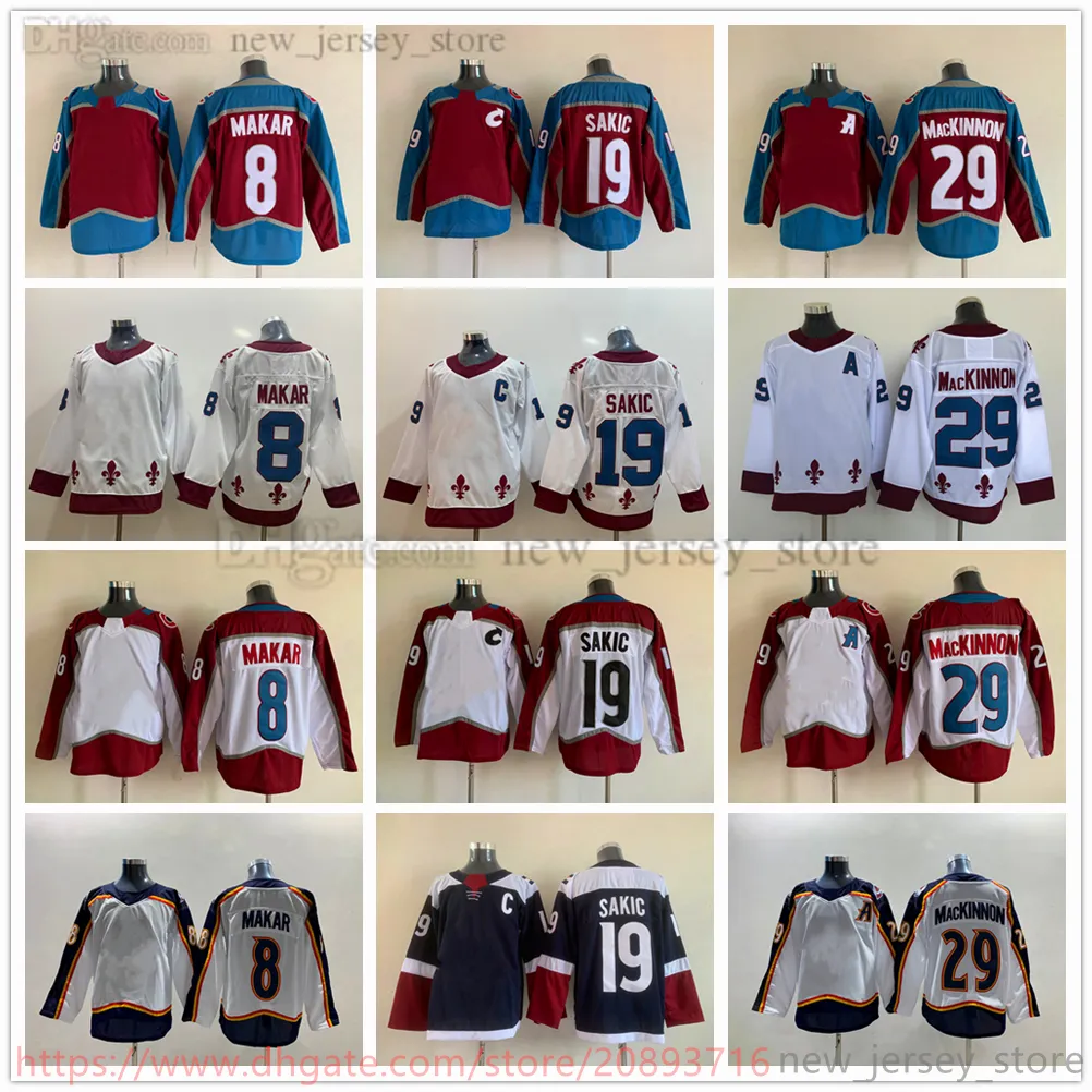 Film College Hockey Wears Jerseys Stitched 8CaleMakar 19JoeSakic 29NathanMacKinnon 92GabrielLandeskog 7DevonToews Men Jersey