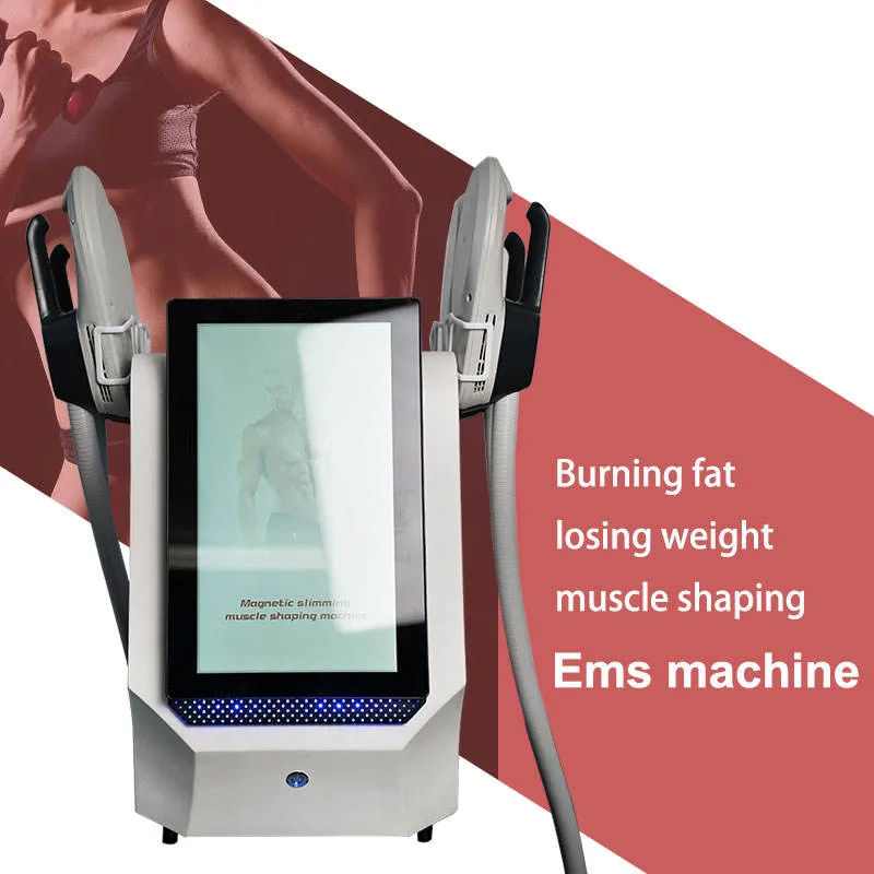 4-in-1-Fettverbrennungs-Schlankheitsgerät Ems Tragbarer Stimulator 4 Griffe Ems Slim Neo Rf Muscle Body Sculpting Machine