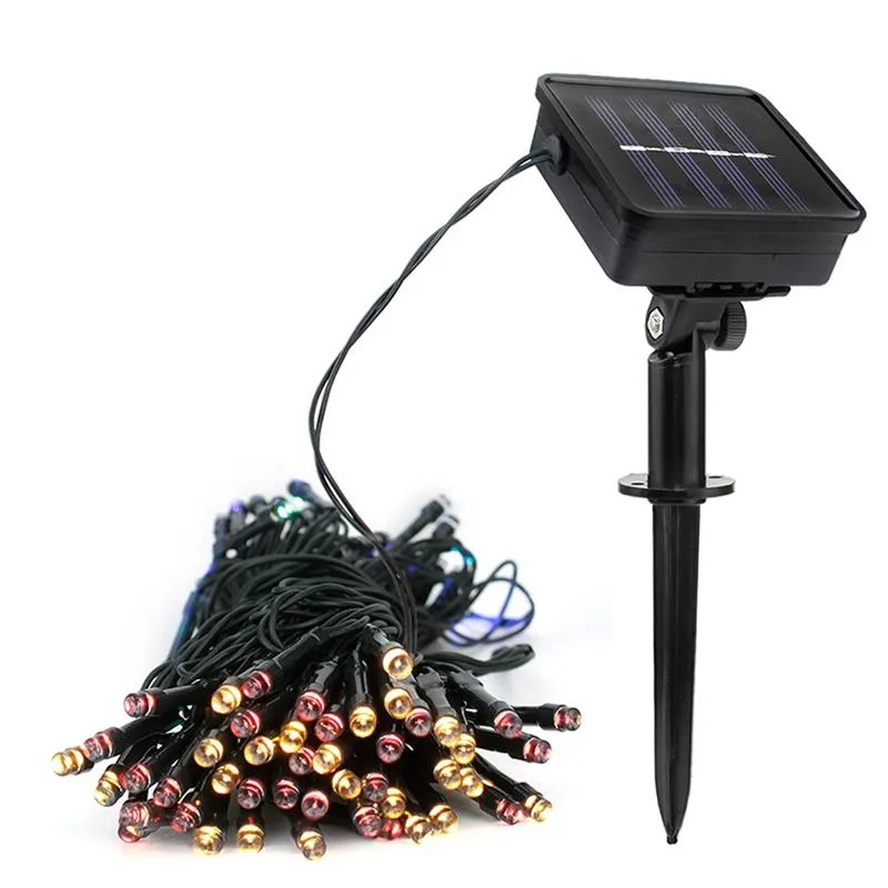 Edison2011 Waterdichte LED Solar String Licht 8 Modi 12m 22m Solar Fairy String Christmas Light Outdoor Garden Bruiloft Decoratie Holiday