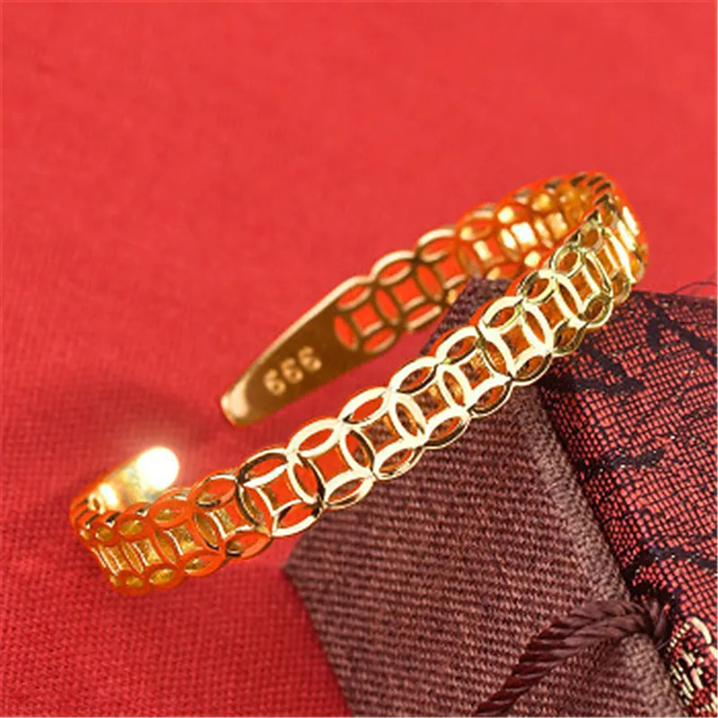 Bracelet ajouré de styliste, ouverture plaquée or, bijoux créatifs à la mode