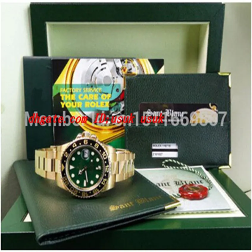 Luxury Wristwatch New Sapphire Green Index 116718 II Ceramic Automatic Mens Men's Watch Watches Original Box Files286C