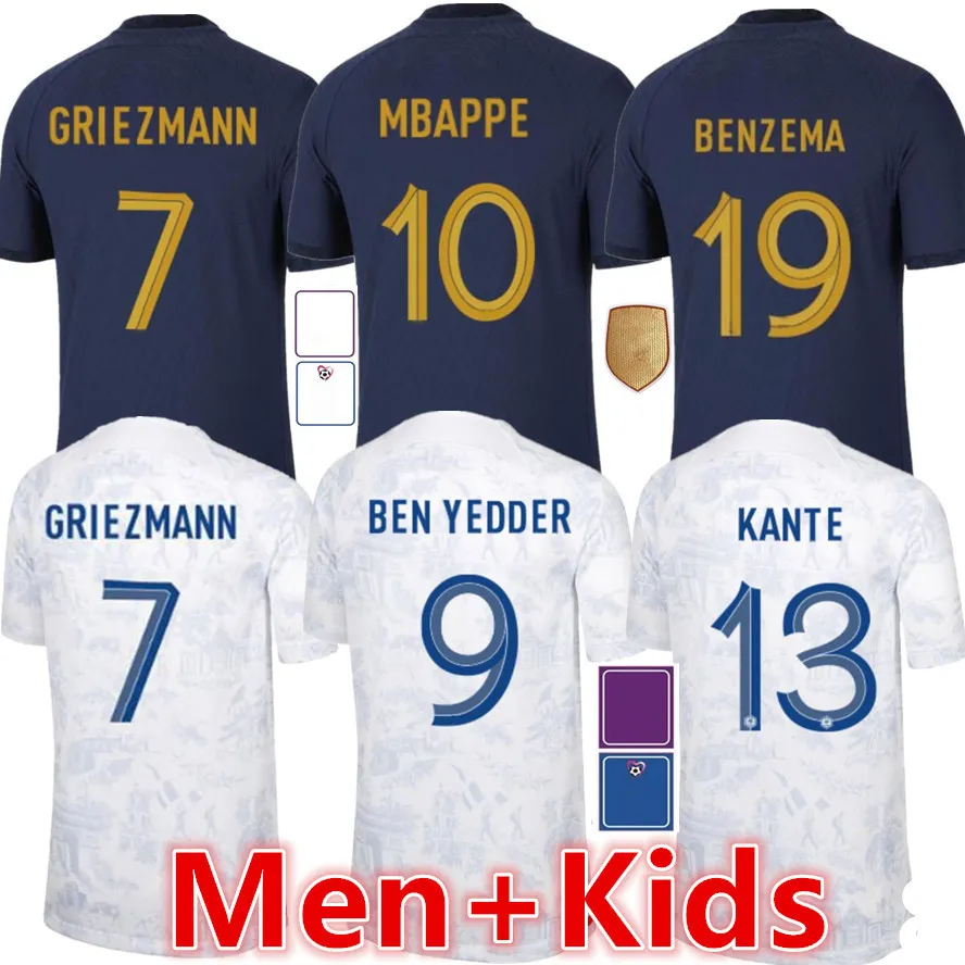 Maillots De Football 22 2023 2024 World Cup Soccer Jersey French Football  Shirts MBAPPE GRIEZMANN POGBA Kante Maillot Foot Kit Top Shirt Hommes  Enfants MEN Kids Set From Ct0715, $10.88