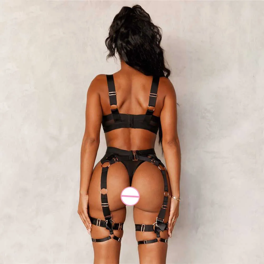 Sex toys masager Masseur complet du corps Jouet bondage de luxe lingeries sexy sous-vêtements féminins chauds lenceria para mujer jarretelles fines ropa ensemble intérieur EZBZ 02GZ NLI4