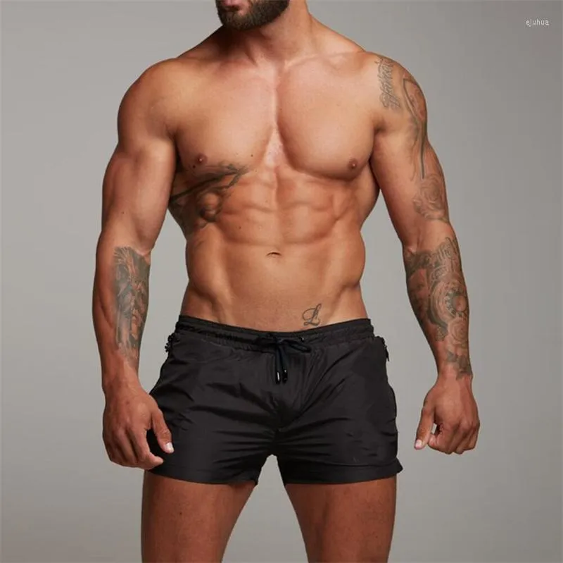 Marca de ginástica marca de fitness shorts fitness bodybuilding jogging correndo verão rápido seco fresco calça curta séria praia casual praia