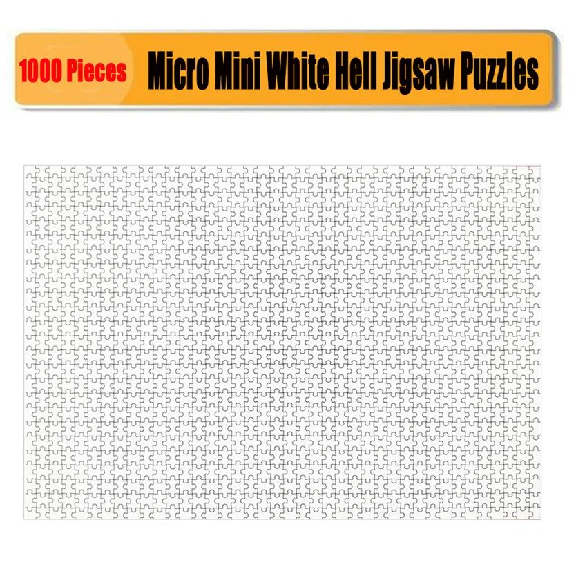 Puzzles 1000 Pièces Pour Adultes Micro Blank All White Hell Puzzle Jouet  Pour Adulte 16 54 11 69 Pouces 217W Du 23,86 €