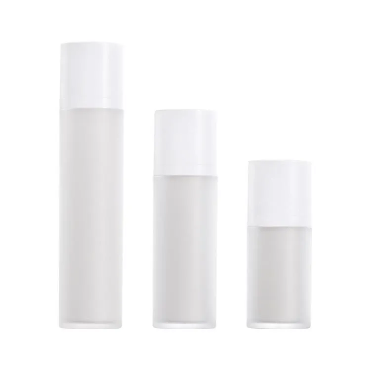Vacuümfles pomp luchtloze luxe draagbare cosmetische lotionbehandeling reizen lege flescontainer 15 ml/30 ml/50 ml SN4266