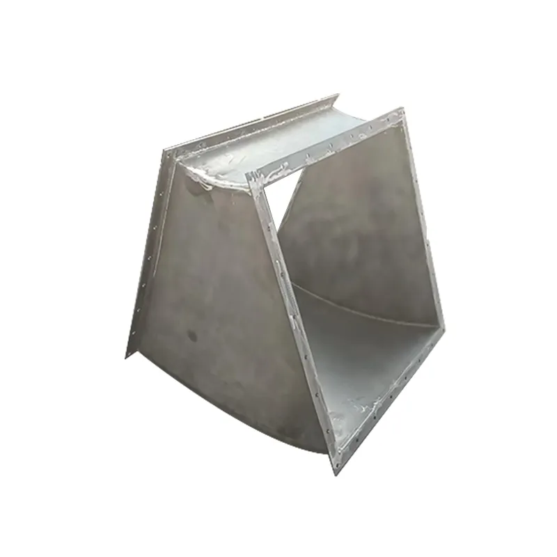 Customized manufacturer wholesale price sheet metal processing metal shell 45 degree square elbow Please contact us to purchase