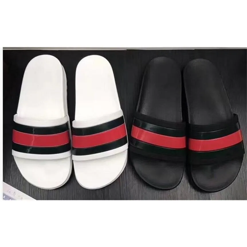 Nieuwe Designer Slipper versnellingsbodems Heren gestreepte sandalen Causale niet-slip zomer Huaraches Slippels slippers slippers slipperkwaliteit N221A