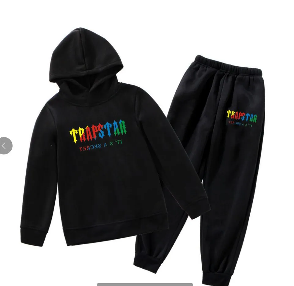 Tracksuit TRAPSTAR Brand Kids Designer Clothes Sets Baby Printed Sweatshirt  Multicolors Warm Two Pieces Set Hoodie Coat Pants Clot223y From Oiioq,  $39.67