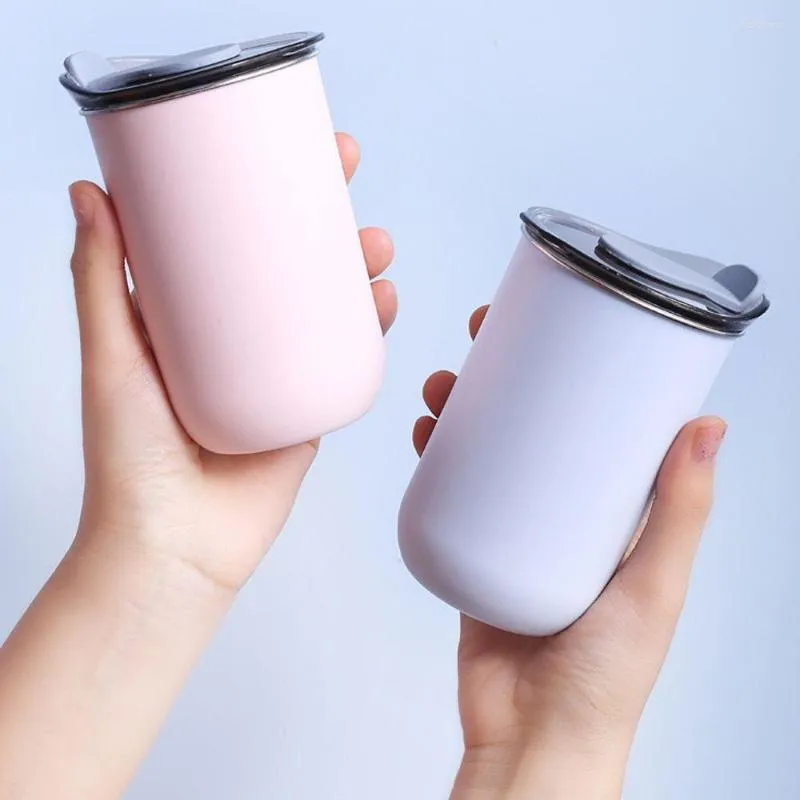 Mugs Thermal Mug Beer Cups 300ml Stainless Steel Water Bottle For Tea Coffee Tumbler Vacuum Insulated Leakproof With Lids Drinkware